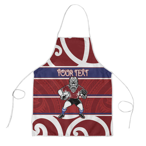 Southland Custom Rugby New Zealand Apron Aotearoa Maori Pukana Tiki Mascot