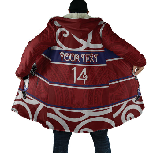 Southland Custom Rugby New Zealand Cloak Aotearoa Maori Pukana Tiki Mascot