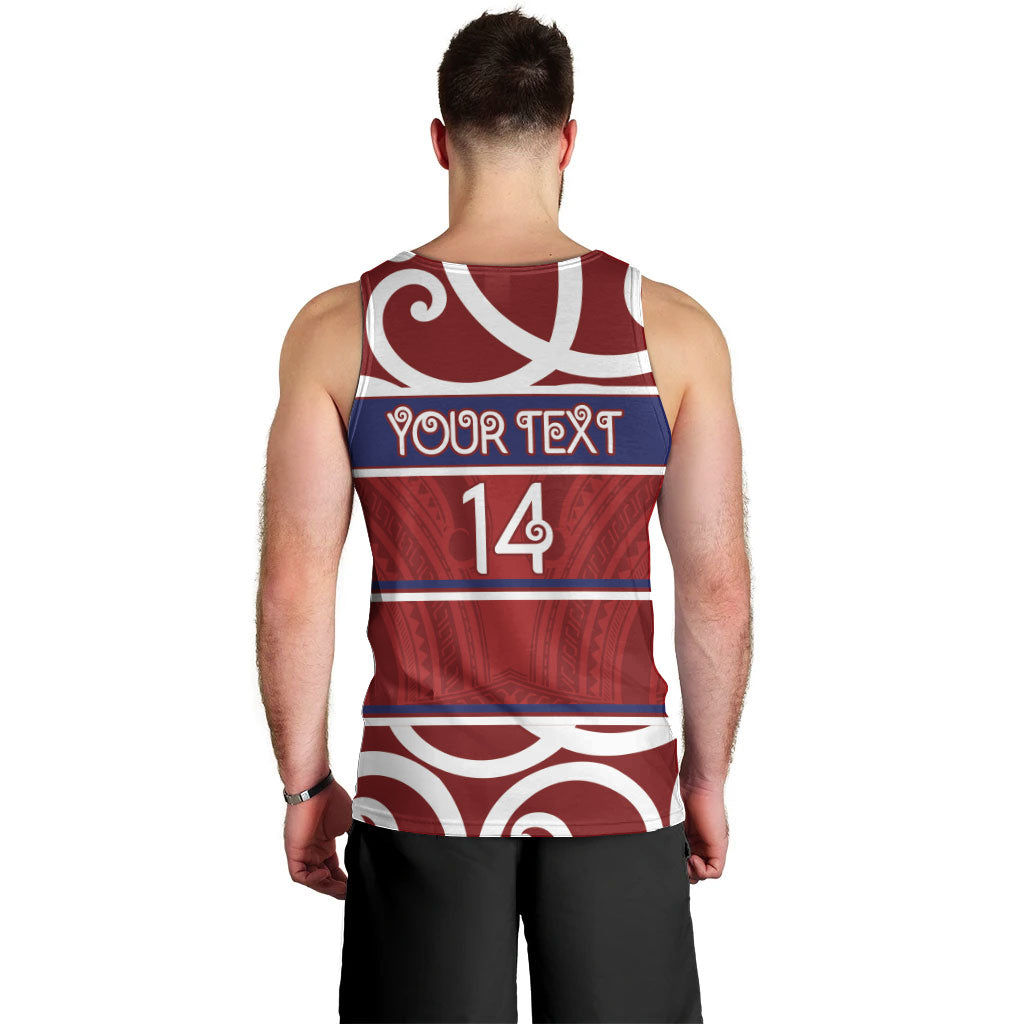 Southland Custom Rugby New Zealand Men Tank Top Aotearoa Maori Pukana Tiki Mascot