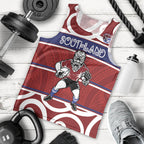 Southland Custom Rugby New Zealand Men Tank Top Aotearoa Maori Pukana Tiki Mascot