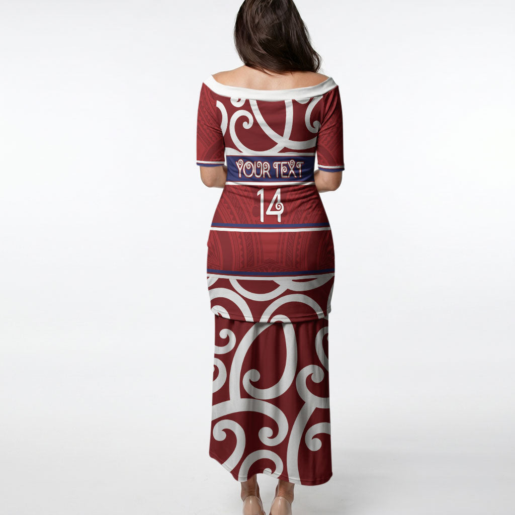 Southland Custom Rugby New Zealand Puletasi Aotearoa Maori Pukana Tiki Mascot