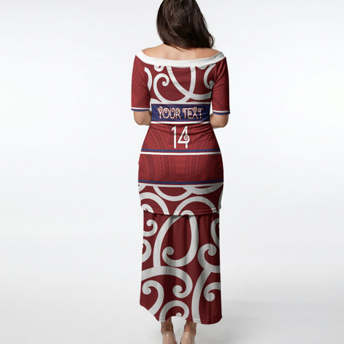 Southland Custom Rugby New Zealand Puletasi Aotearoa Maori Pukana Tiki Mascot