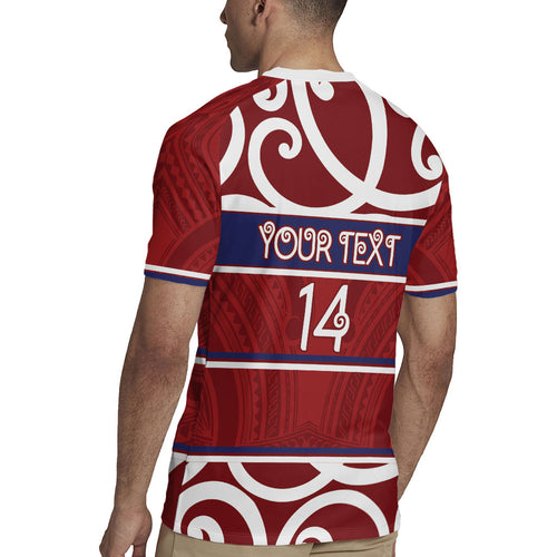 Southland Custom Rugby New Zealand Rugby Jersey Aotearoa Maori Pukana Tiki Mascot