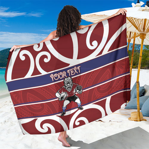 Southland Custom Rugby New Zealand Sarong Aotearoa Maori Pukana Tiki Mascot