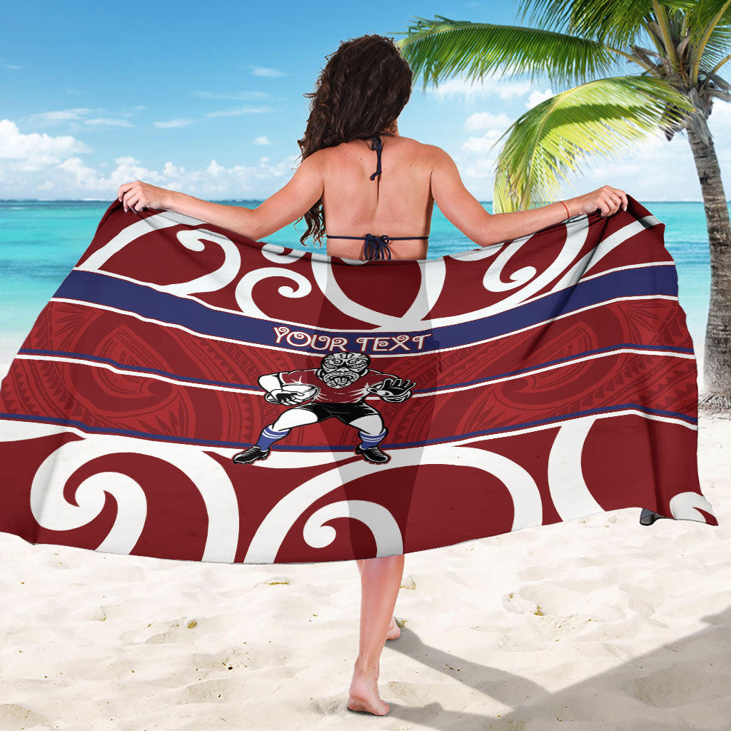 Southland Custom Rugby New Zealand Sarong Aotearoa Maori Pukana Tiki Mascot