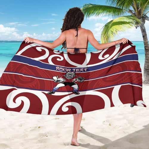 Southland Custom Rugby New Zealand Sarong Aotearoa Maori Pukana Tiki Mascot