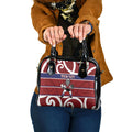Southland Custom Rugby New Zealand Shoulder Handbag Aotearoa Maori Pukana Tiki Mascot
