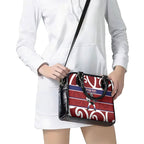 Southland Custom Rugby New Zealand Shoulder Handbag Aotearoa Maori Pukana Tiki Mascot