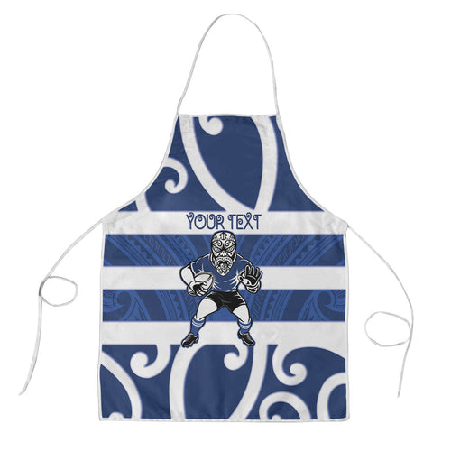 Auckland Custom Rugby New Zealand Apron Aotearoa Maori Pukana Tiki Mascot