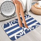 Auckland Custom Rugby New Zealand Bathroom Set Aotearoa Maori Pukana Tiki Mascot