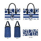 Auckland Custom Rugby New Zealand Leather Bag Aotearoa Maori Pukana Tiki Mascot