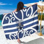 Auckland Custom Rugby New Zealand Sarong Aotearoa Maori Pukana Tiki Mascot