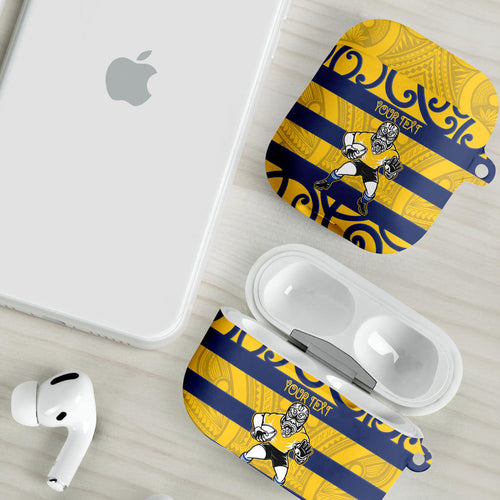 Bay of Plenty Custom Rugby New Zealand AirPods Case Aotearoa Maori Pukana Tiki Mascot