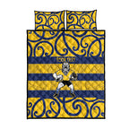 Bay of Plenty Custom Rugby New Zealand Quilt Bed Set Aotearoa Maori Pukana Tiki Mascot