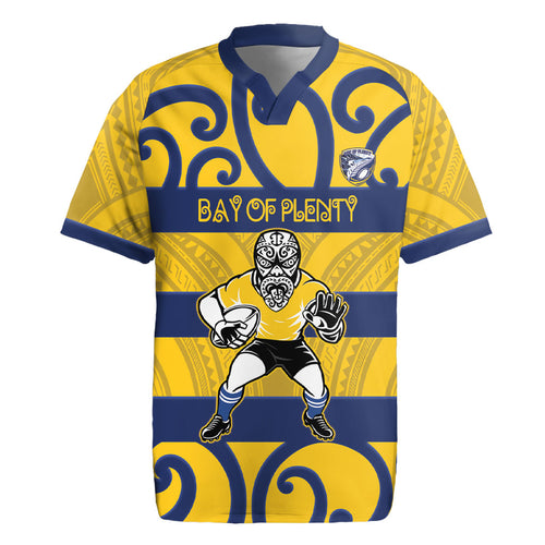 Bay of Plenty Custom Rugby New Zealand Rugby Jersey Aotearoa Maori Pukana Tiki Mascot