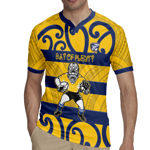 Bay of Plenty Custom Rugby New Zealand Rugby Jersey Aotearoa Maori Pukana Tiki Mascot