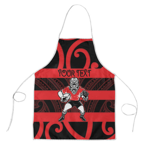 Canterbury Custom Rugby New Zealand Apron Aotearoa Maori Pukana Tiki Mascot