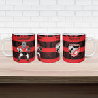 Canterbury Custom Rugby New Zealand Ceramic Mug Aotearoa Maori Pukana Tiki Mascot