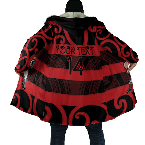 Canterbury Custom Rugby New Zealand Cloak Aotearoa Maori Pukana Tiki Mascot