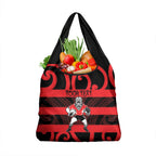 Canterbury Custom Rugby New Zealand Grocery Bag Aotearoa Maori Pukana Tiki Mascot