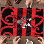 Canterbury Custom Rugby New Zealand Puzzle Aotearoa Maori Pukana Tiki Mascot