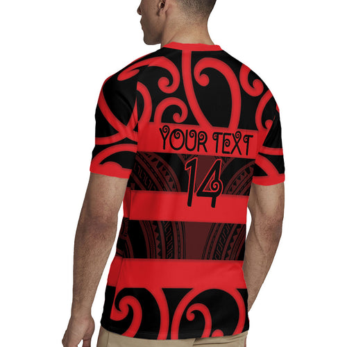 Canterbury Custom Rugby New Zealand Rugby Jersey Aotearoa Maori Pukana Tiki Mascot