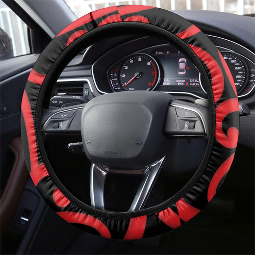 Canterbury Rugby New Zealand Steering Wheel Cover Aotearoa Maori Pukana Tiki Mascot