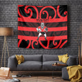 Canterbury Custom Rugby New Zealand Tapestry Aotearoa Maori Pukana Tiki Mascot