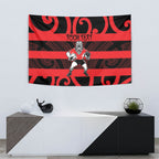 Canterbury Custom Rugby New Zealand Tapestry Aotearoa Maori Pukana Tiki Mascot
