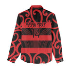 Canterbury Custom Rugby New Zealand Women Casual Shirt Aotearoa Maori Pukana Tiki Mascot