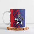 Tasman Custom Rugby New Zealand Ceramic Mug Aotearoa Maori Pukana Tiki Mascot