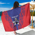 Tasman Custom Rugby New Zealand Sarong Aotearoa Maori Pukana Tiki Mascot