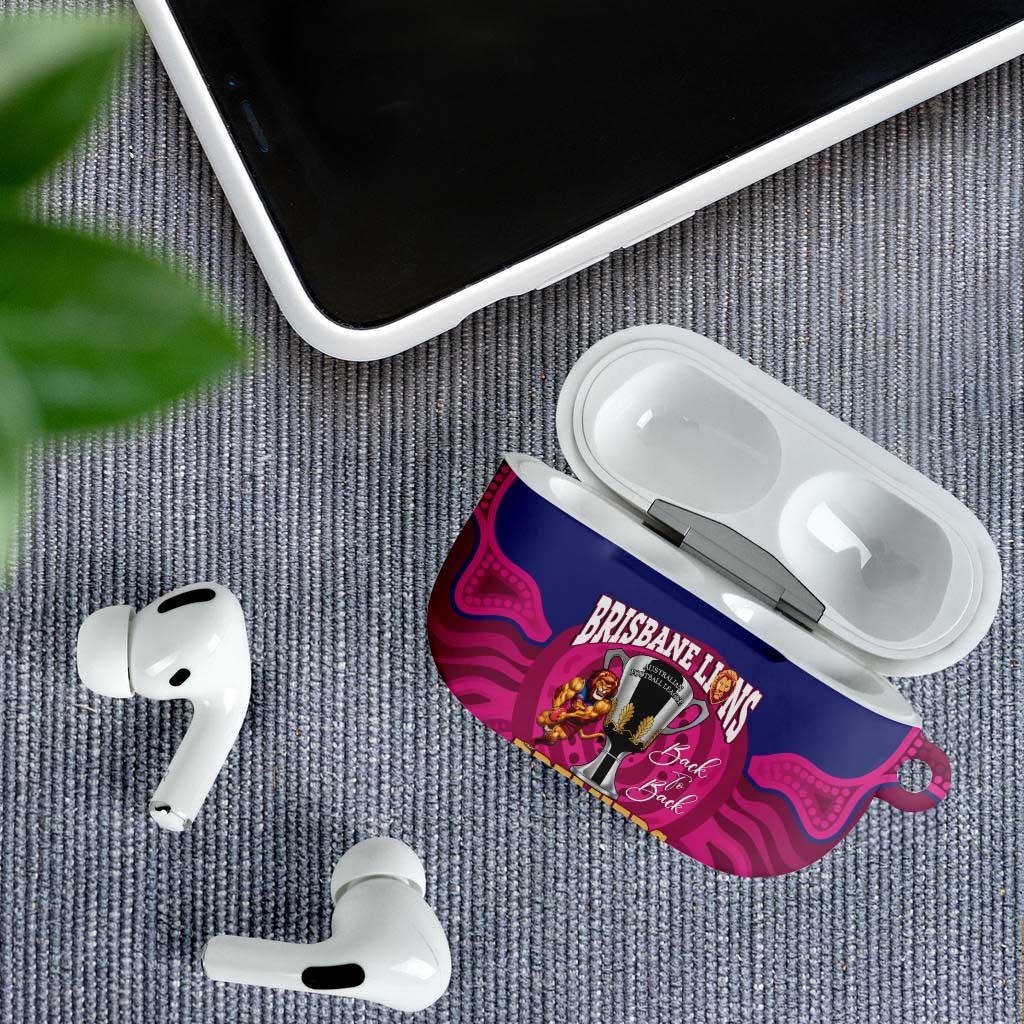 AFL Lions Football AirPods Case Brisbane Premiers Back To Back Proud - Aussie Hoodie