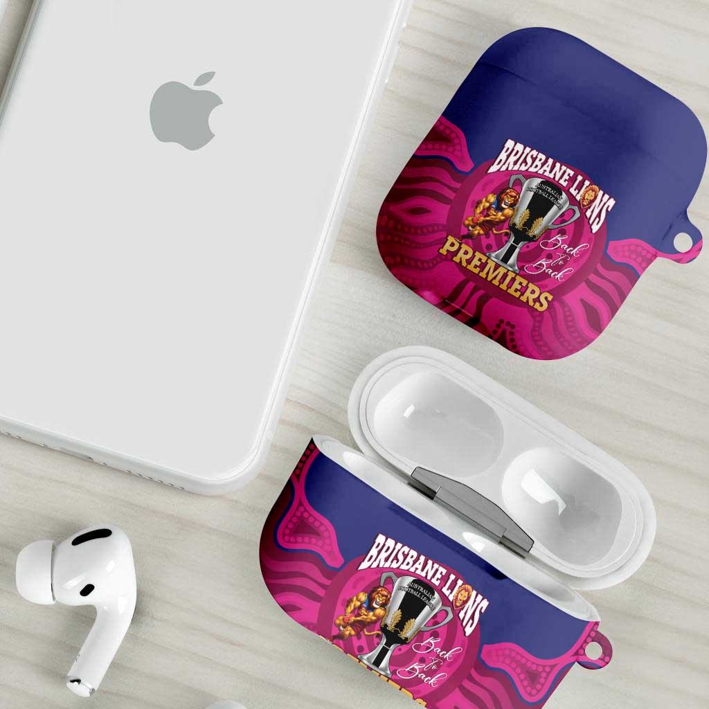 AFL Lions Football AirPods Case Brisbane Premiers Back To Back Proud - Aussie Hoodie