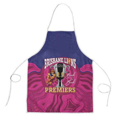 AFL Lions Football Apron Brisbane Premiers Back To Back Proud - Aussie Hoodie