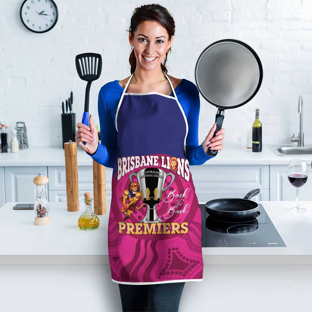 AFL Lions Football Apron Brisbane Premiers Back To Back Proud - Aussie Hoodie