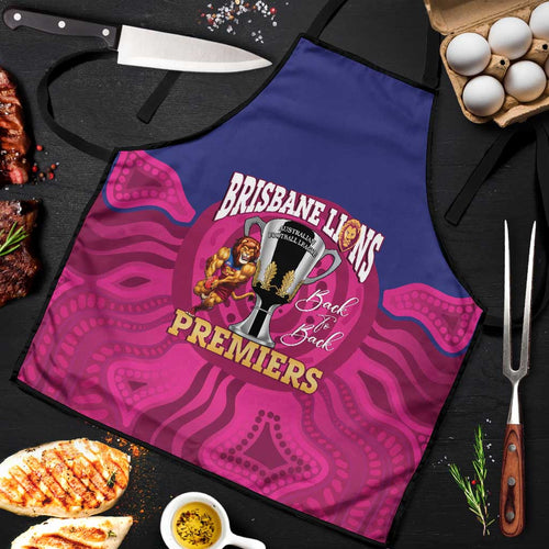 AFL Lions Football Apron Brisbane Premiers Back To Back Proud - Aussie Hoodie