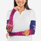 AFL Lions Football Custom Arm Sleeves Brisbane Premiers Back To Back Proud - Aussie Hoodie