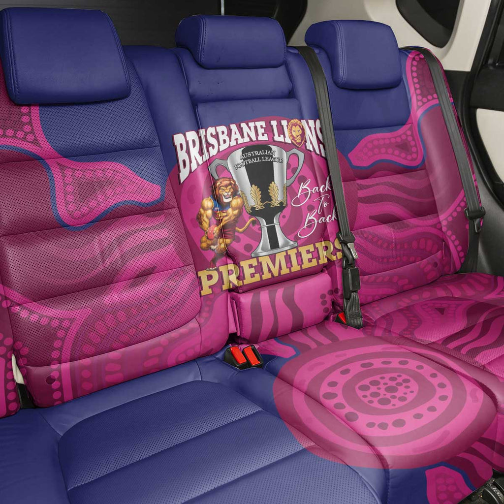 AFL Lions Football Back Car Seat Cover Brisbane Premiers Back To Back Proud - Aussie Hoodie