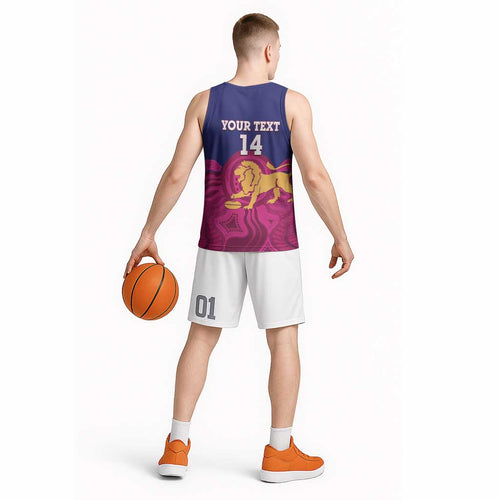 AFL Lions Football Custom Basketball Jersey Brisbane Premiers Back To Back Proud - Aussie Hoodie