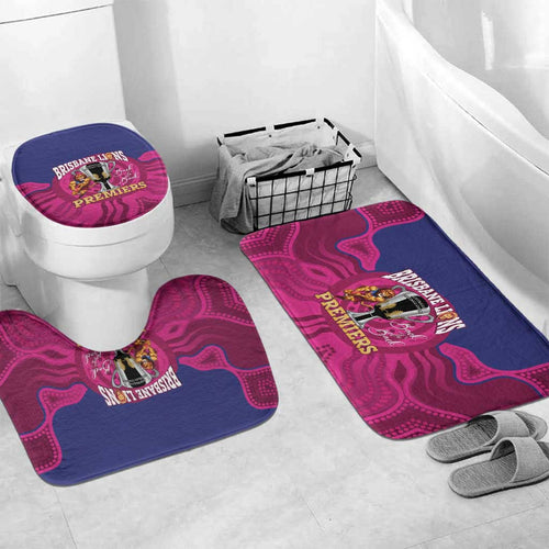 AFL Lions Football Bathroom Set Brisbane Premiers Back To Back Proud - Aussie Hoodie
