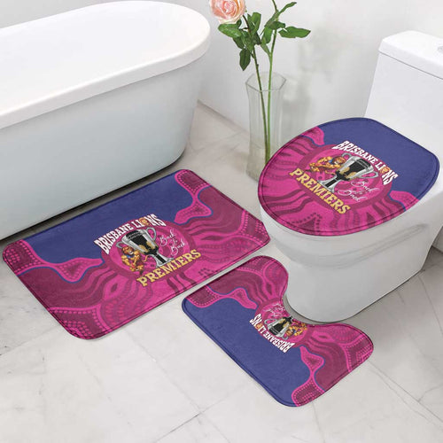 AFL Lions Football Bathroom Set Brisbane Premiers Back To Back Proud - Aussie Hoodie