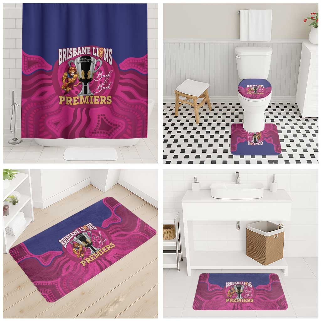 AFL Lions Football Bathroom Set Brisbane Premiers Back To Back Proud - Aussie Hoodie