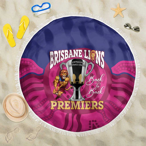 AFL Lions Football Beach Blanket Brisbane Premiers Back To Back Proud - Aussie Hoodie