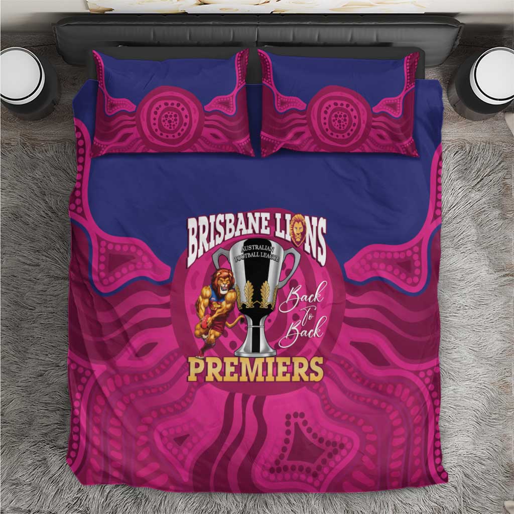 AFL Lions Football Bedding Set Brisbane Premiers Back To Back Proud - Aussie Hoodie
