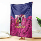 AFL Lions Football Blanket Brisbane Premiers Back To Back Proud - Aussie Hoodie