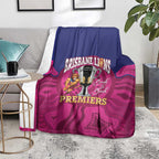 AFL Lions Football Blanket Brisbane Premiers Back To Back Proud - Aussie Hoodie
