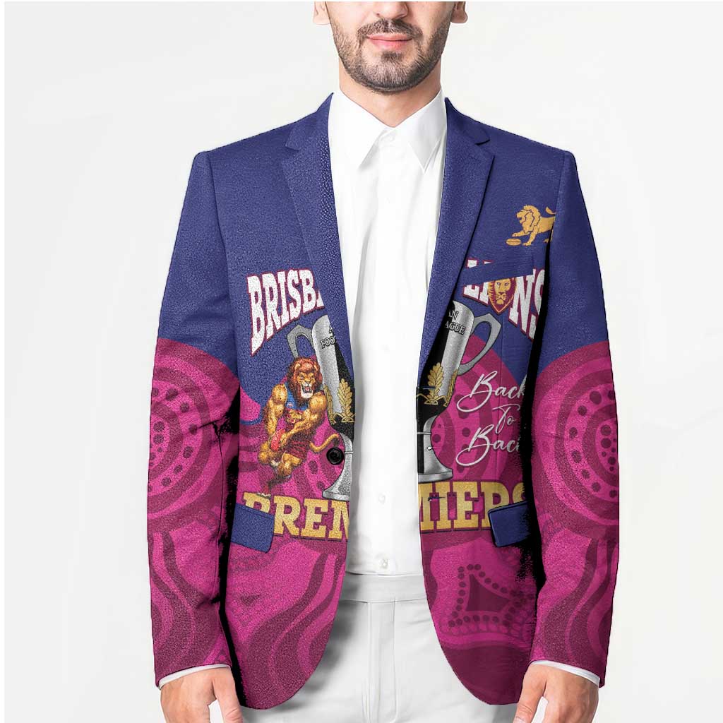AFL Lions Football Custom Blazer Brisbane Premiers Back To Back Proud - Aussie Hoodie