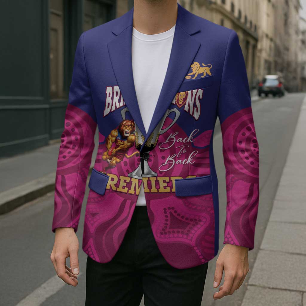 AFL Lions Football Custom Blazer Brisbane Premiers Back To Back Proud - Aussie Hoodie