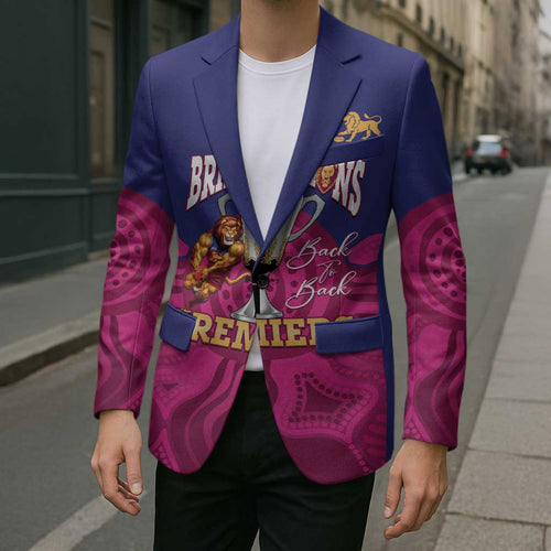 AFL Lions Football Custom Blazer Brisbane Premiers Back To Back Proud - Aussie Hoodie